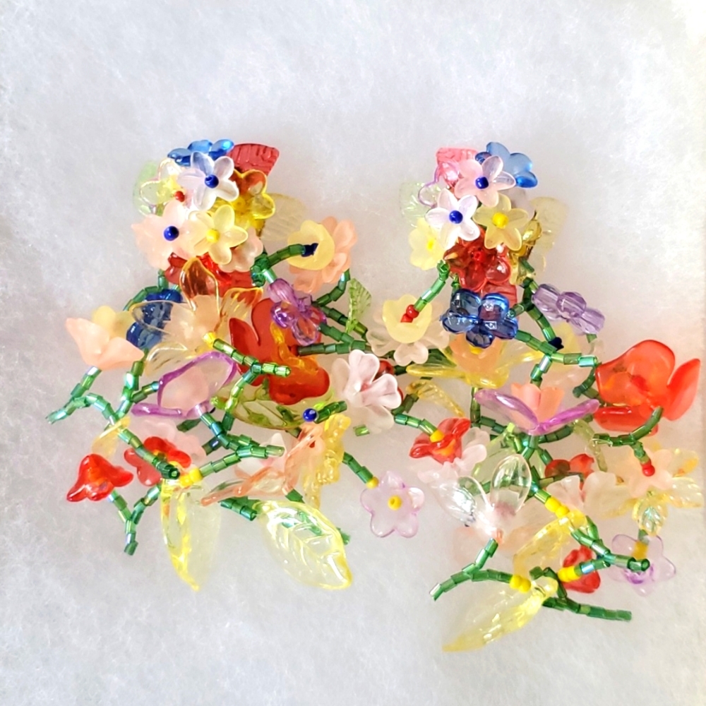 Colorful beaded earrings